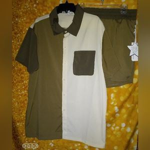🧵 2-piece colorblock lounge set.🧵